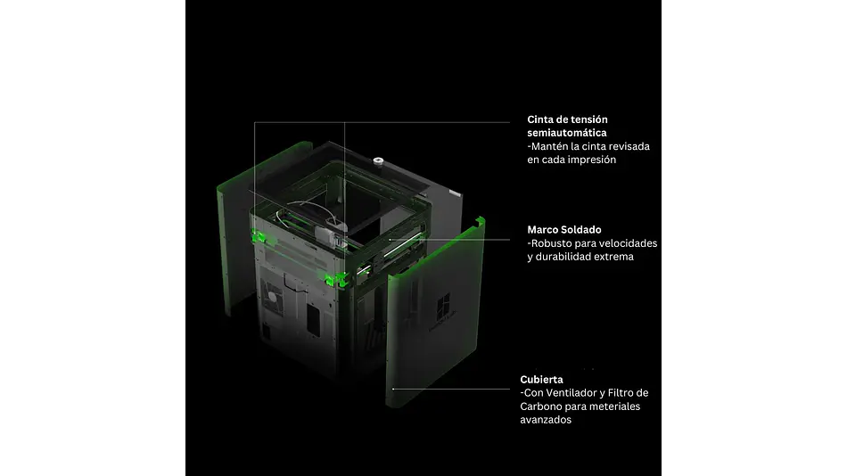 P1S Combo Multifilamento Seminueva PREVENTA 12 AGOSTO APROX Bambu Lab | Tamaño Imp 256×256×256 mm³ | Impresora 3D |  7