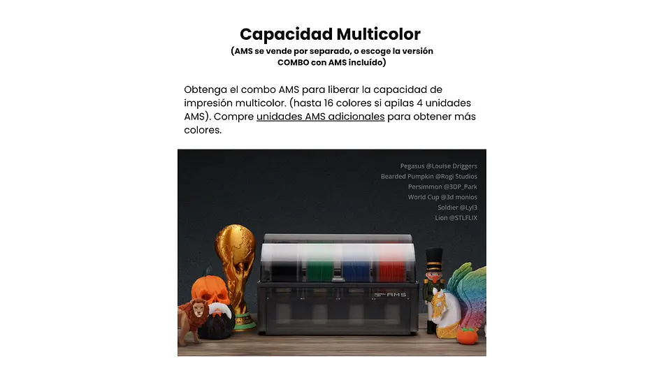 P1S Combo Multifilamento Seminueva PREVENTA 12 AGOSTO APROX Bambu Lab | Tamaño Imp 256×256×256 mm³ | Impresora 3D |  12