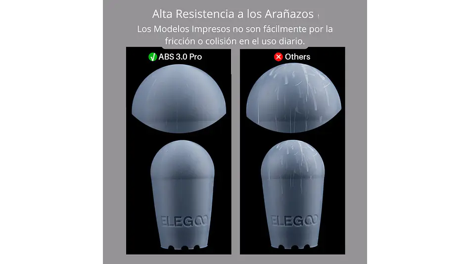 Resina Tipo ABS Like 3.0+ Gris 1KG Elegoo | Resinas 3