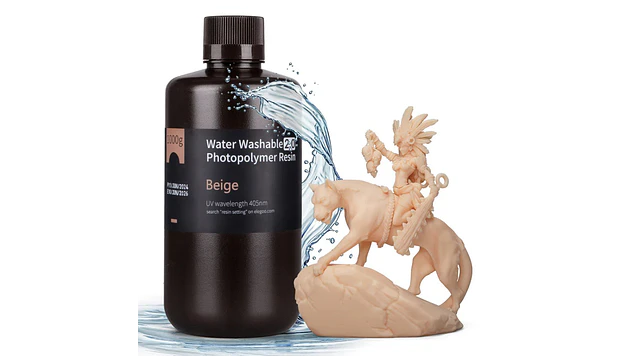Resina Lavable al Agua Piel Clara 1KG Elegoo | Resinas 1