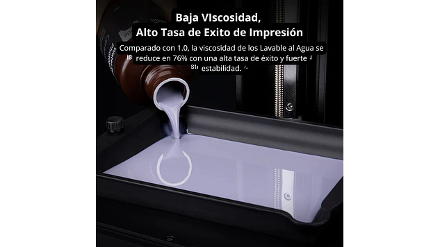Resina Lavable al Agua Piel Clara 1KG Elegoo | Resinas 4