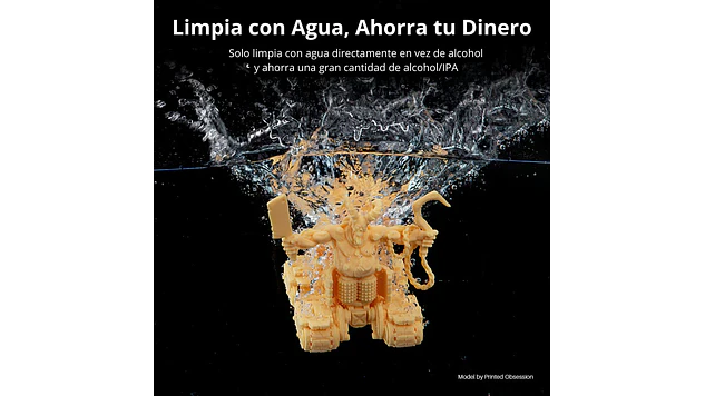 Resina Lavable al Agua Piel Clara 1KG Elegoo | Resinas 6