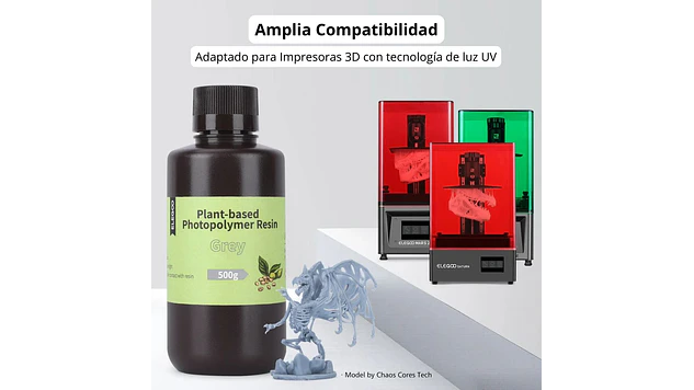 Resina Ecológica Base Plantas Blanca 1KG Elegoo | Resinas 2