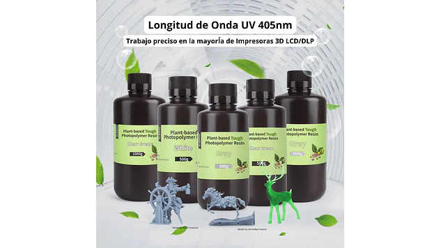 Resina Ecológica Base Plantas Blanca 1KG Elegoo | Resinas 5