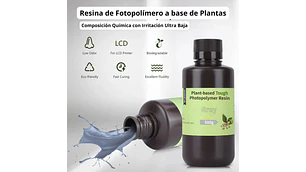 Resina Ecológica Base Plantas Negra 1KG Elegoo | Resinas