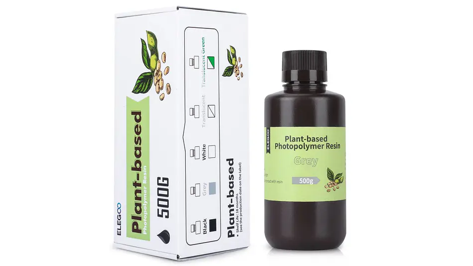 Resina Ecológica Base Plantas Negra 1KG Elegoo | Resinas 3