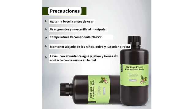 Resina Ecológica Base Plantas Negra 1KG Elegoo | Resinas 6