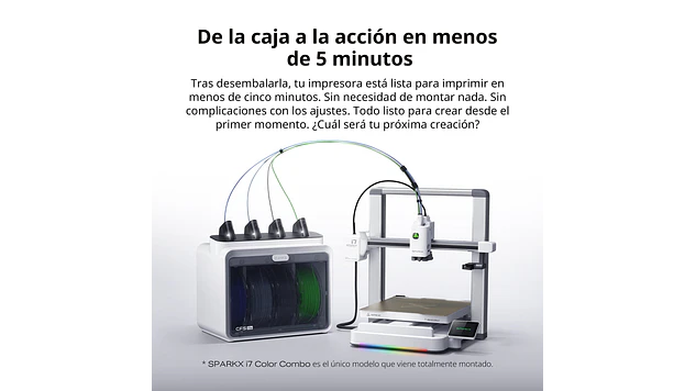 Sparkx I7 Combo Creality | Tamaño Imp 260x260x255mm | Impresora 3D 12