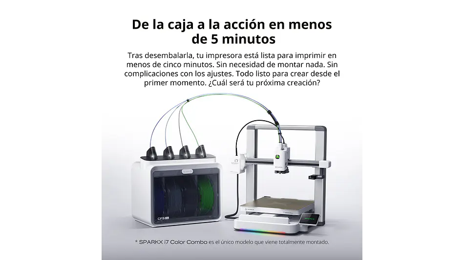 Sparkx I7 Combo Creality | Tamaño Imp 260x260x255mm | Impresora 3D 12