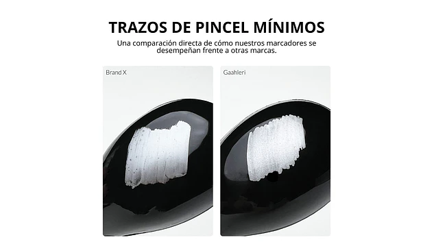 Marcador Acrílico Metálico Aluminio - Pack x 6 | Marca GaahIeri 6