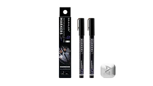 Marcador Acrílico Metálico - Pack x 2 | Marca GaahIeri