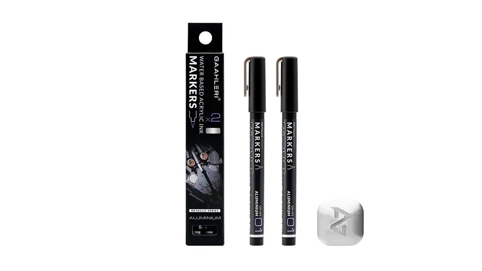 Marcador Acrílico Metálico - Pack x 2 | Marca GaahIeri 1