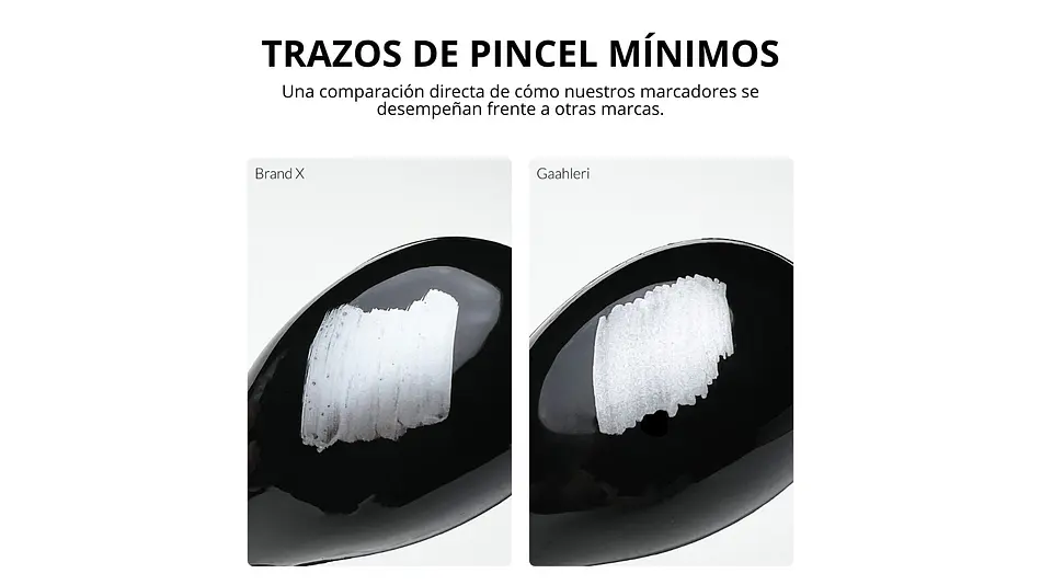 Marcador Acrílico Metálico Acero Oscuro - Pack x 6 | Marca GaahIeri 5