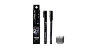 Marcador Acrílico Metálico Acero Inoxidable - Pack x 2 | Marca GaahIeri