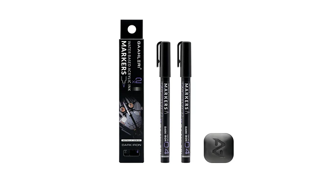 Marcador Acrílico Hierro Oscuro - Pack x 2 | Marca GaahIeri 1