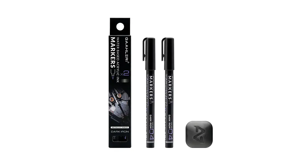 Marcador Acrílico Hierro Oscuro - Pack x 2 | Marca GaahIeri 1
