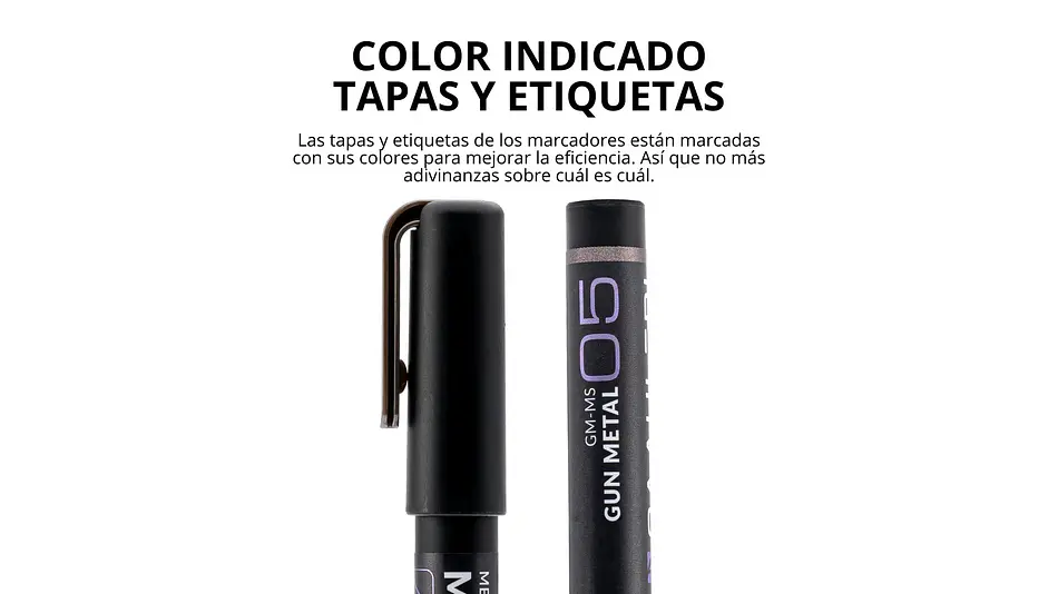 Marcador Acrílico Gris Metalizado - Pack x 2 | Marca GaahIeri 4