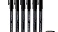 Marcador Acrílico Zirconio Negro Metálico - Pack x 6 | Marca GaahIeri - Miniatura 1