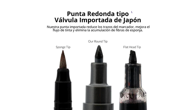 Marcador Acrílico Zirconio Negro Metálico - Pack x 6 | Marca GaahIeri 3