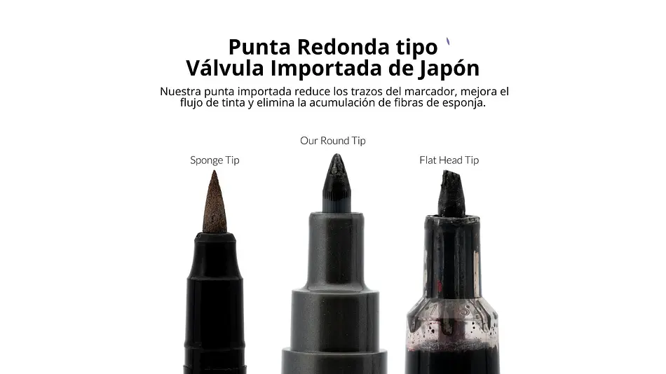 Marcador Acrílico Zirconio Negro Metálico - Pack x 6 | Marca GaahIeri 3