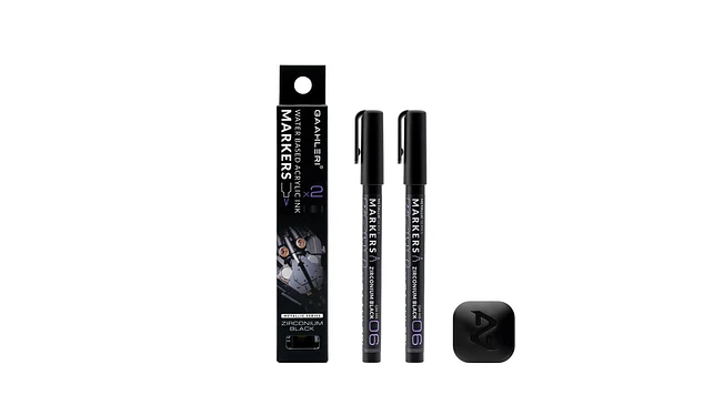 Marcador Acrílico Metálico Zirconio Negro - Pack x 2 PEN45053 1