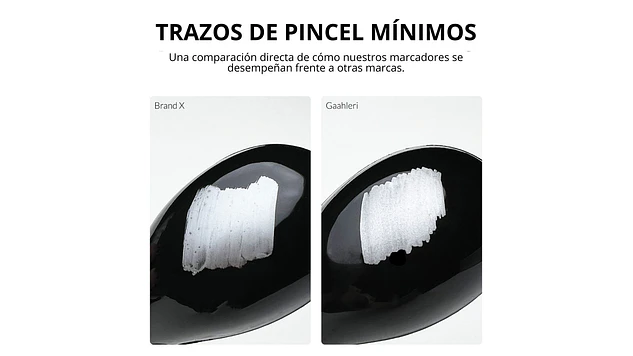Marcador Acrílico Metálico Zirconio Negro - Pack x 2 PEN45053 6