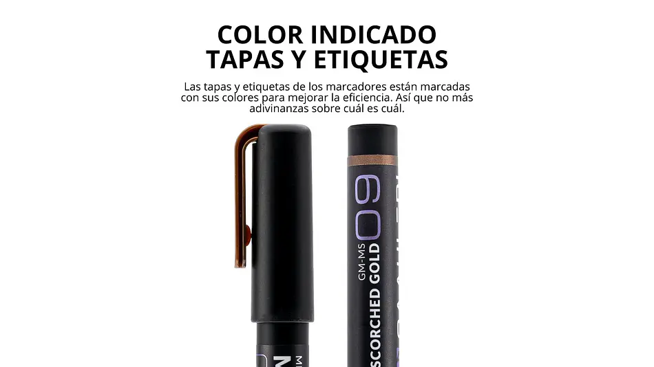 Marcador Acrílico Metálico Oro Quemado - Pack x 2 | Marca GaahIeri 4