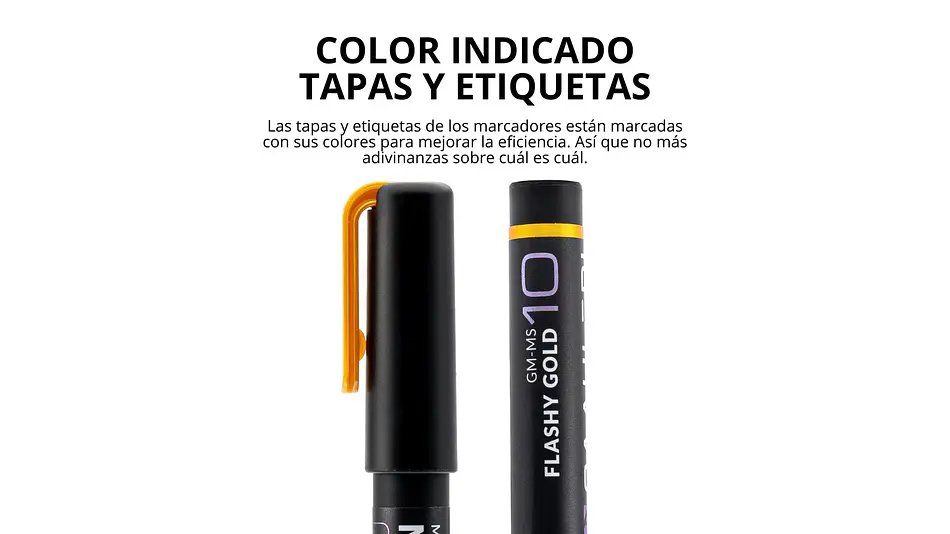 Marcador Acrílico Metálico Oro Brillante - Pack x 2 | Marca GaahIeri 4