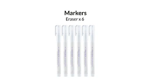 Marcador Acrílico Serie Metálica - Pack x 6 | Marca GaahIeri