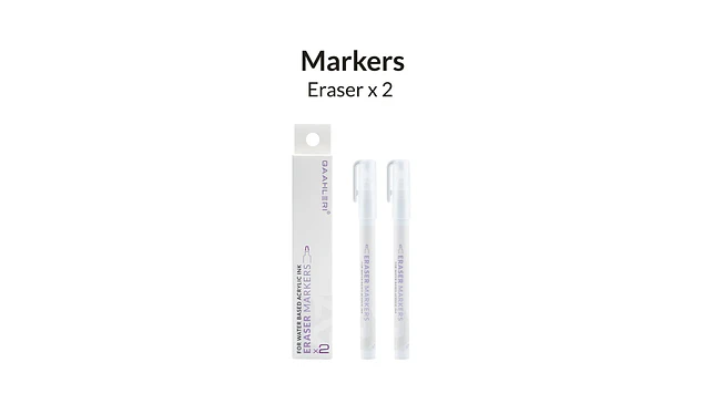 Borrador Pintura Acrílica Serie Metálica - Pack x 2 | Marca GaahIeri 2