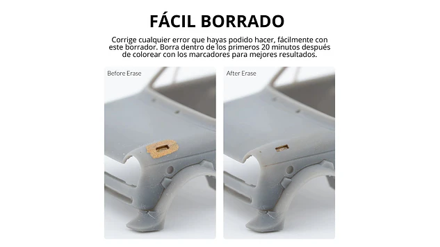Borrador Pintura Acrílica Serie Metálica - Pack x 2 | Marca GaahIeri 4
