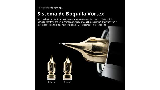 Aventus Negro Aurora | Marca GaahIeri | Aerógrafo 6