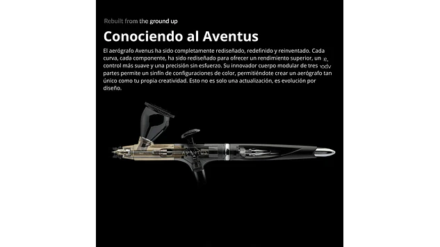 Aventus Negro Aurora | Marca GaahIeri | Aerógrafo 8