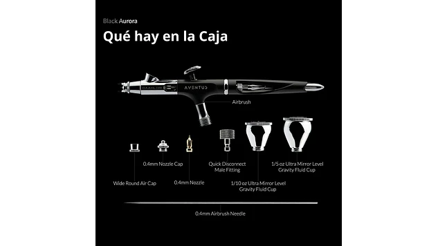 Aventus Negro Aurora | Marca GaahIeri | Aerógrafo 9