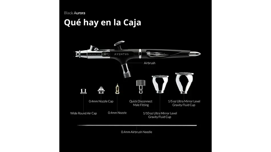 Aventus Negro Aurora | Marca GaahIeri | Aerógrafo 9