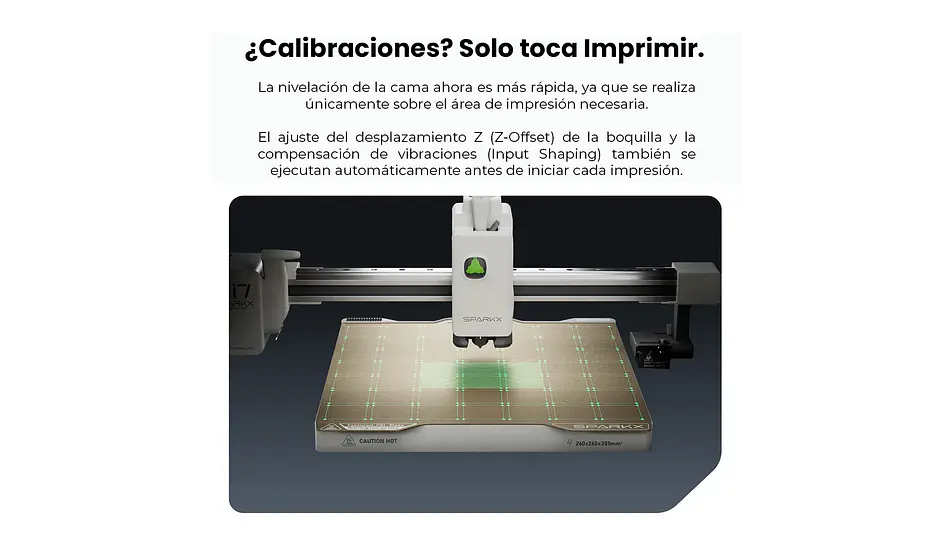 Sparkx I7 (Sin CFS) Creality | Tamaño Imp 260x260x255mm | Impresora 3D 6