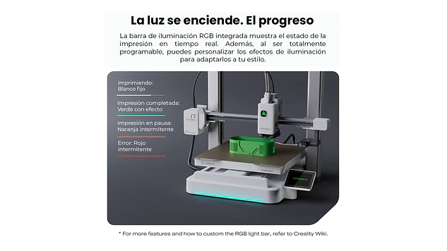 Sparkx I7 (Sin CFS) Creality PREVENTA APROX 12 JULIO | Tamaño Imp 260x260x255mm | Impresora 3D 10