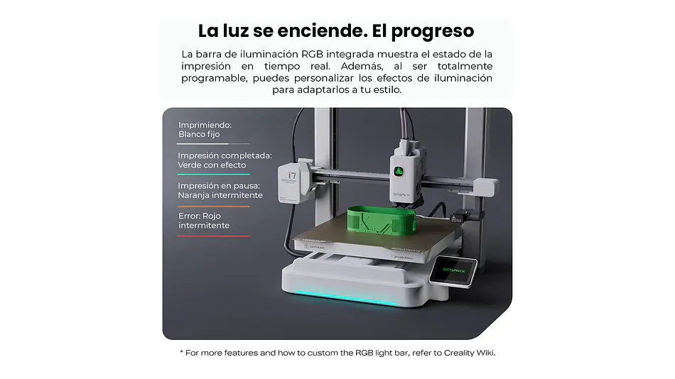 Sparkx I7 (Sin CFS) Creality | Tamaño Imp 260x260x255mm | Impresora 3D 7