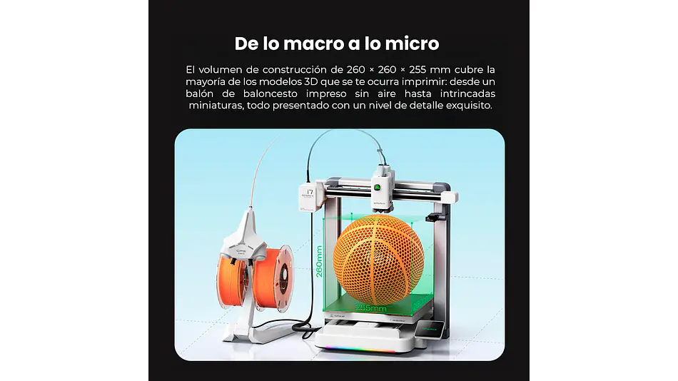 Sparkx I7 con CFS Mini Creality | Tamaño Imp 260x260x255mm | Impresora 3D 11