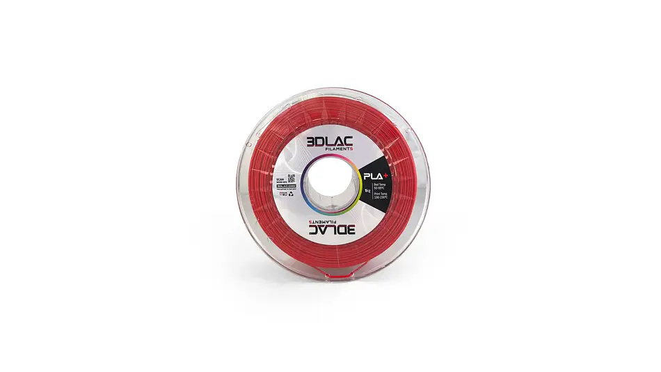 Filamento PLA Rojo 1,75mm 1kg 3DLAC | Filamentos 2