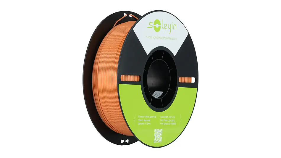 Filamento PETG Basic Naranjo Claro 1kg Creality Soleyin | Filamentos 1