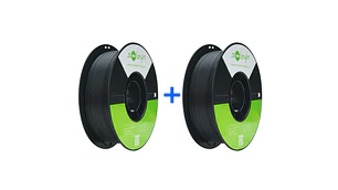 Pack x 2 Filamentos PLA Ultra Negro 1kg Creality Soleyin | Filamentos