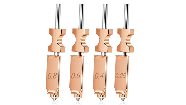 Pack x 4 Hotend Completo AD5X 0,25 / 0,4 / 0,6 / 0,8 mm Flashforge | Repuestos 3D 1