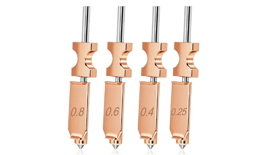 Pack x 4 Hotend Completo AD5X 0,25 / 0,4 / 0,6 / 0,8 mm Flashforge | Repuestos 3D 1