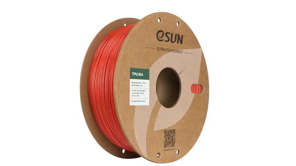 Filamento TPU 95A  Rojo Alta Velocidad Esun | Filamentos 1