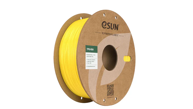 Filamento TPU 95A  Amarillo Alta Velocidad Esun | Filamentos 1