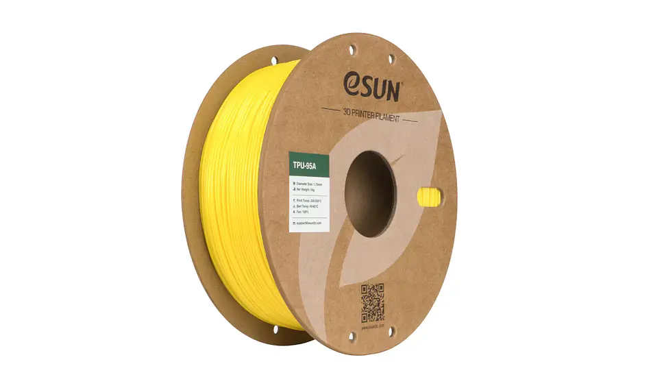 Filamento TPU 95A  Amarillo Alta Velocidad Esun | Filamentos 1