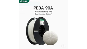 Filamento PEBA90A-LW  Negro 800 Gramos Alta Velocidad Esun | Filamentos
