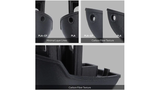 Filamento PLA-CF Fibra de Carbono Gris Elegoo | Filementos 4