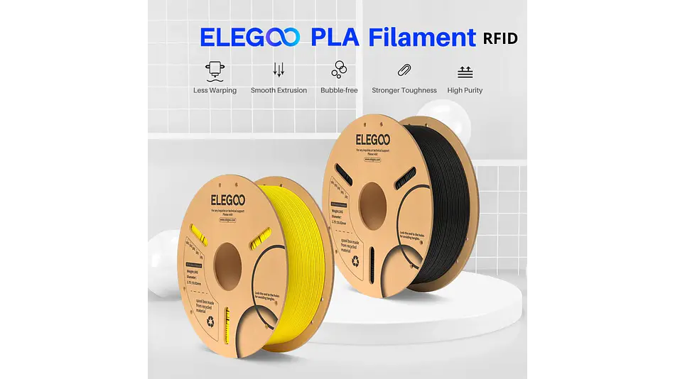 Filamento PLA RFID  Gris Espacial Elegoo | Filamentos 2